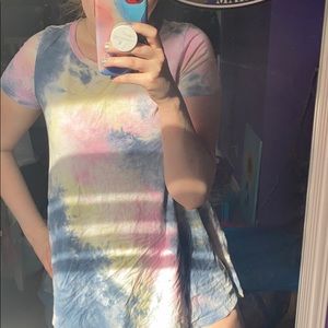 tie dye dress / bathing suit cover up